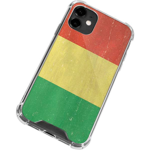 Bolivia Flag Distressed iPhone 12 Mini Clear Case